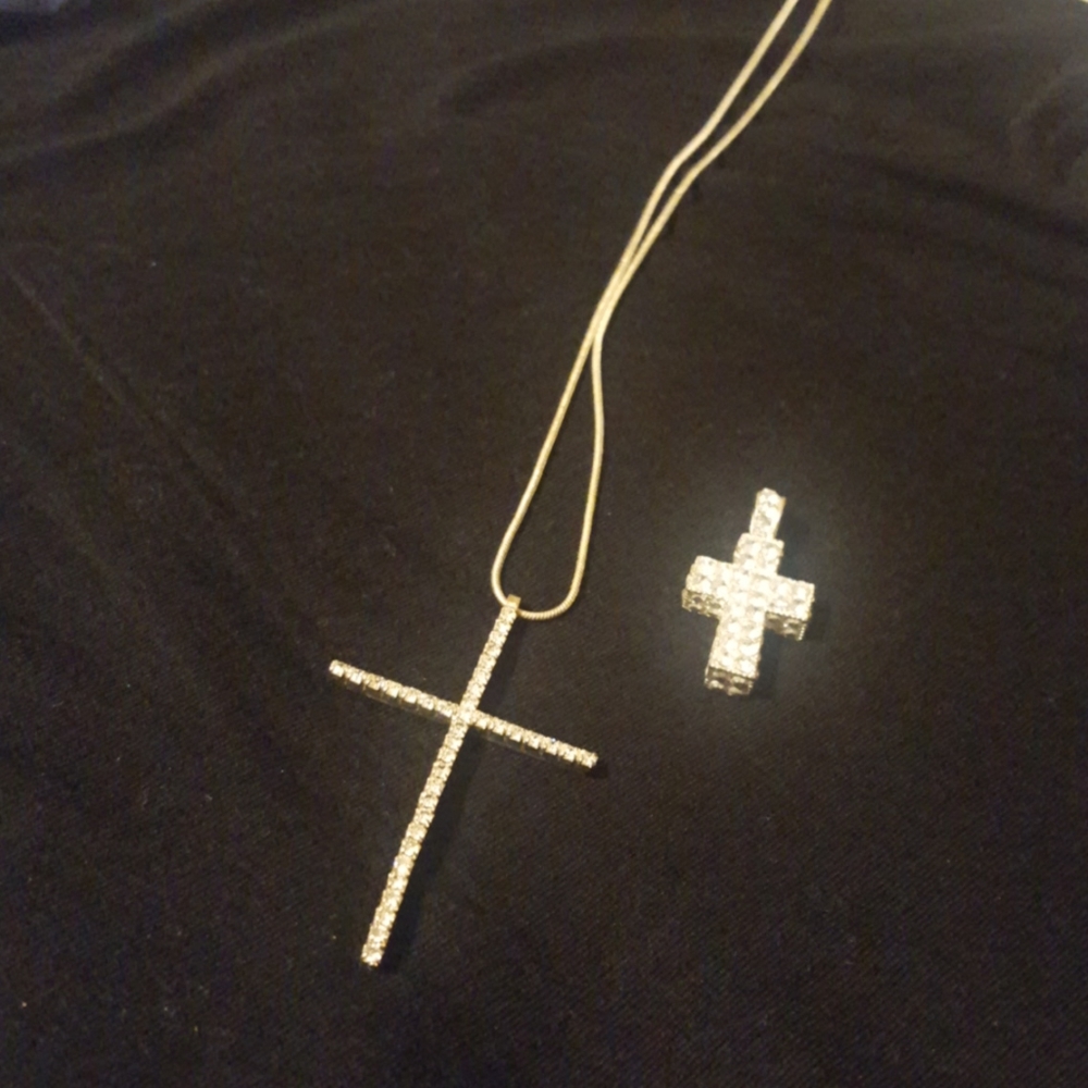 Vintage Cross necklace and a cross pendant